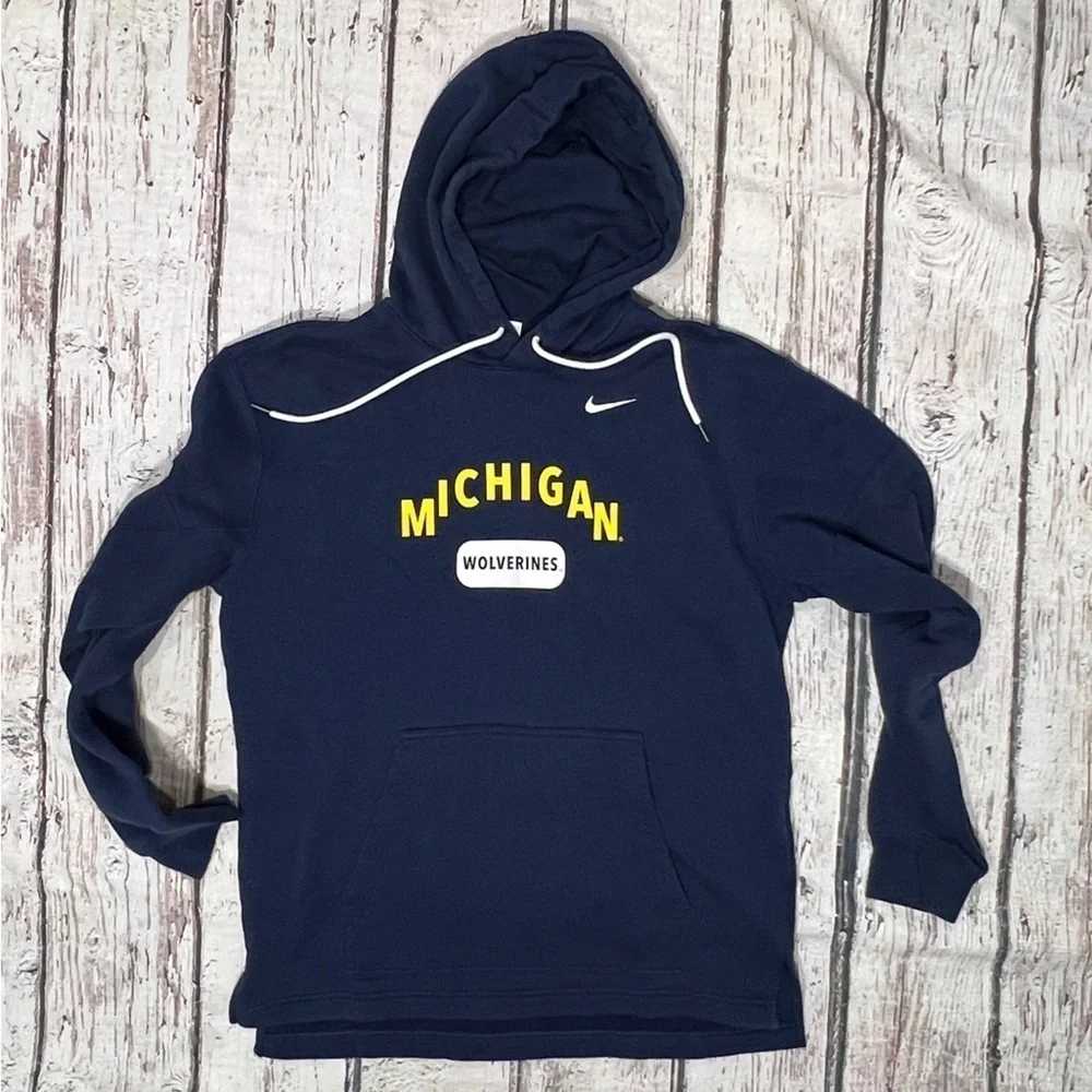 Michigan Wolverines Collegiate Nike NCAA Hoodie Pullover Jumper Sweatshirt